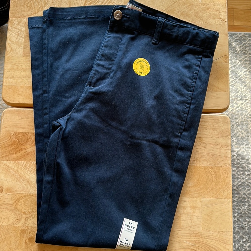 New Cat & Jack boys 16 Husky blue pants